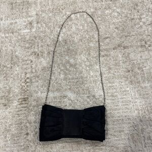 Olga Berg Black Bow Clutch